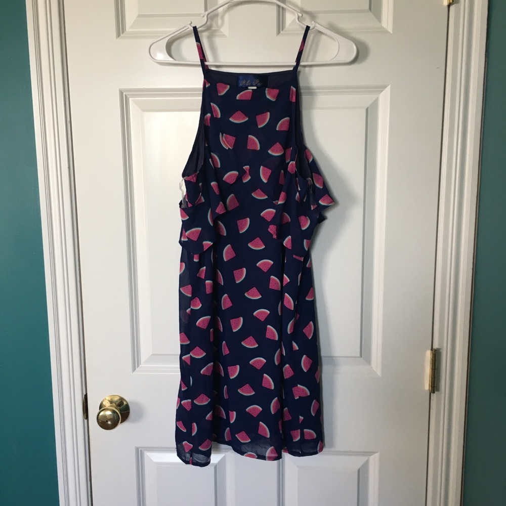 Francesca’s watermelon dress